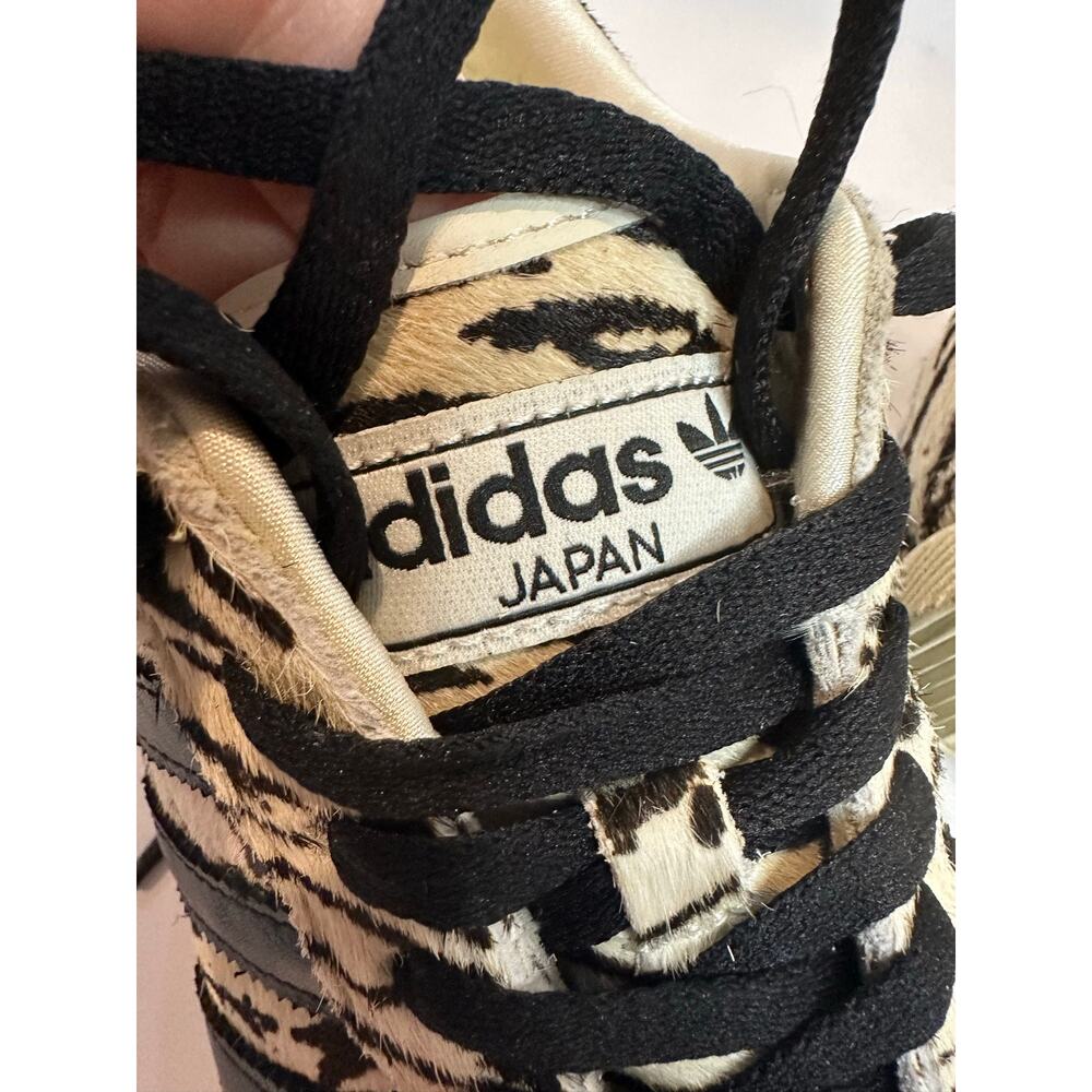 Adidas Originals Japan Pony Hair Sneakers Women’s 9.5 Zebra Print Low Top Shoes - Picture 9 of 10